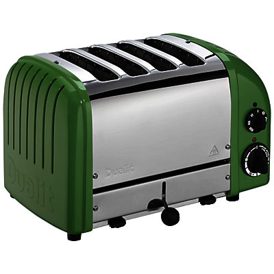 Dualit Made to Order Classic 4-Slice Toaster Stainless Steel/Reseda Green Gloss Dualit Made to Order Classic 4-Slice Toaster Stainless Steel/Reseda Green Gloss